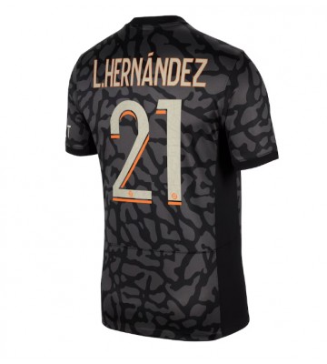 Paris Saint-Germain Lucas Hernandez #21 Tercera Equipación 2023-24 Manga Corta